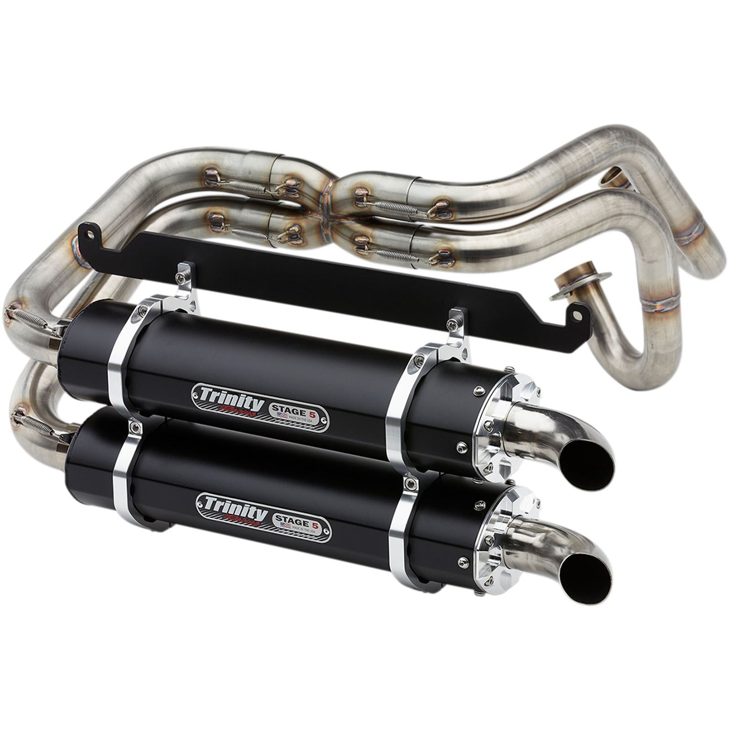 Trinity Racing Dual Exhaust - Black - Talon [MPN: TR-4170D-BK]_485726