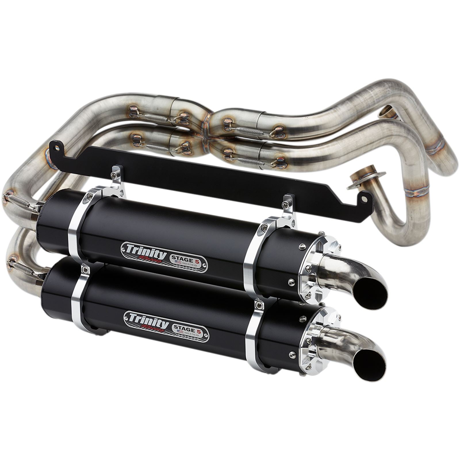 Trinity Racing Dual Exhaust - Black - Talon [MPN: TR-4170D-BK]_485726