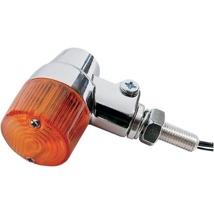 K&S Turn Signal Style 3 Chrome with Amber Lens 25-8607_404573