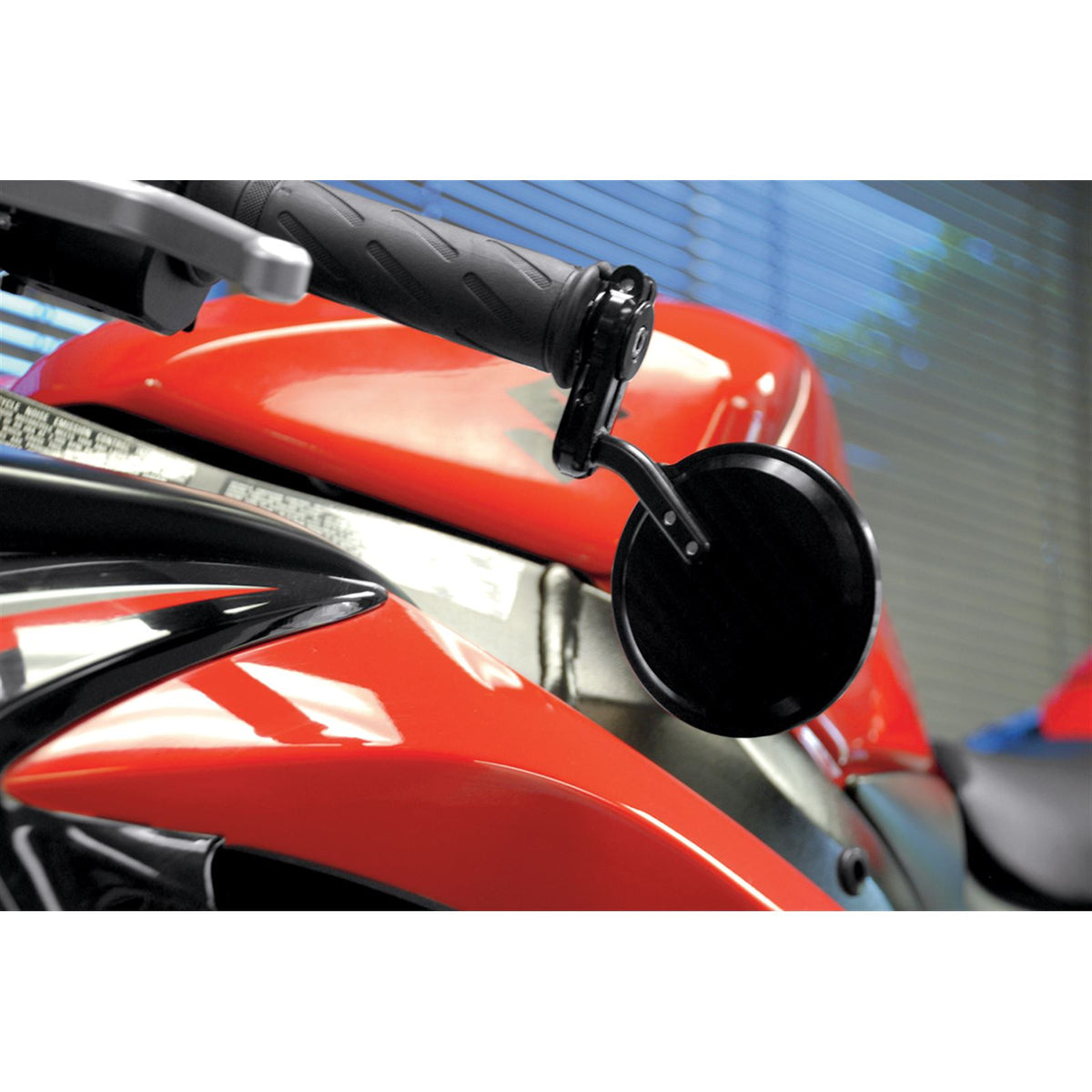 Powerstands Racing - PSR Giorgio Bar-End Mirror - Black [MPN: 00-00201-22]_456309