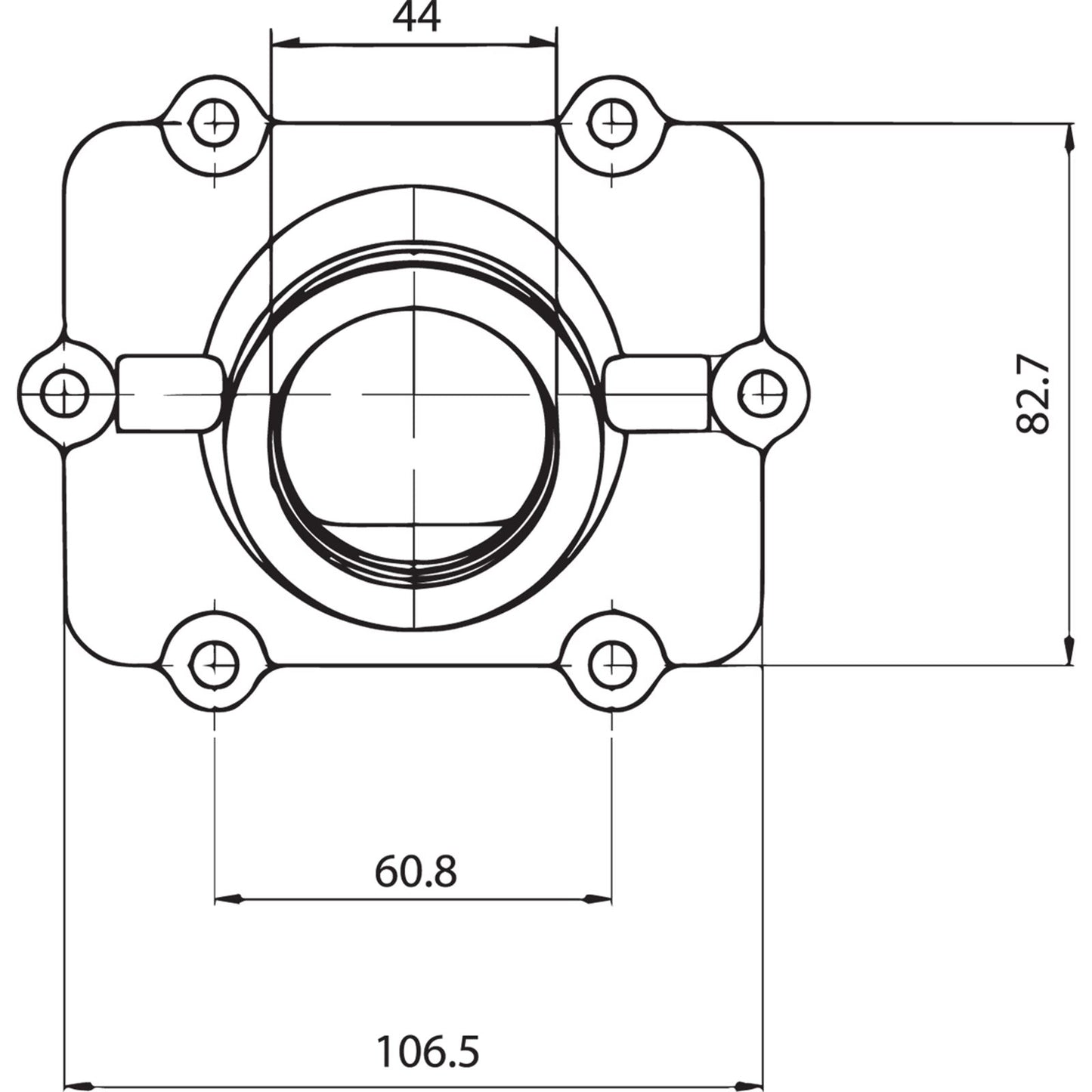 Kimpex Carburetor Flange for Polaris 07-103-04_408222
