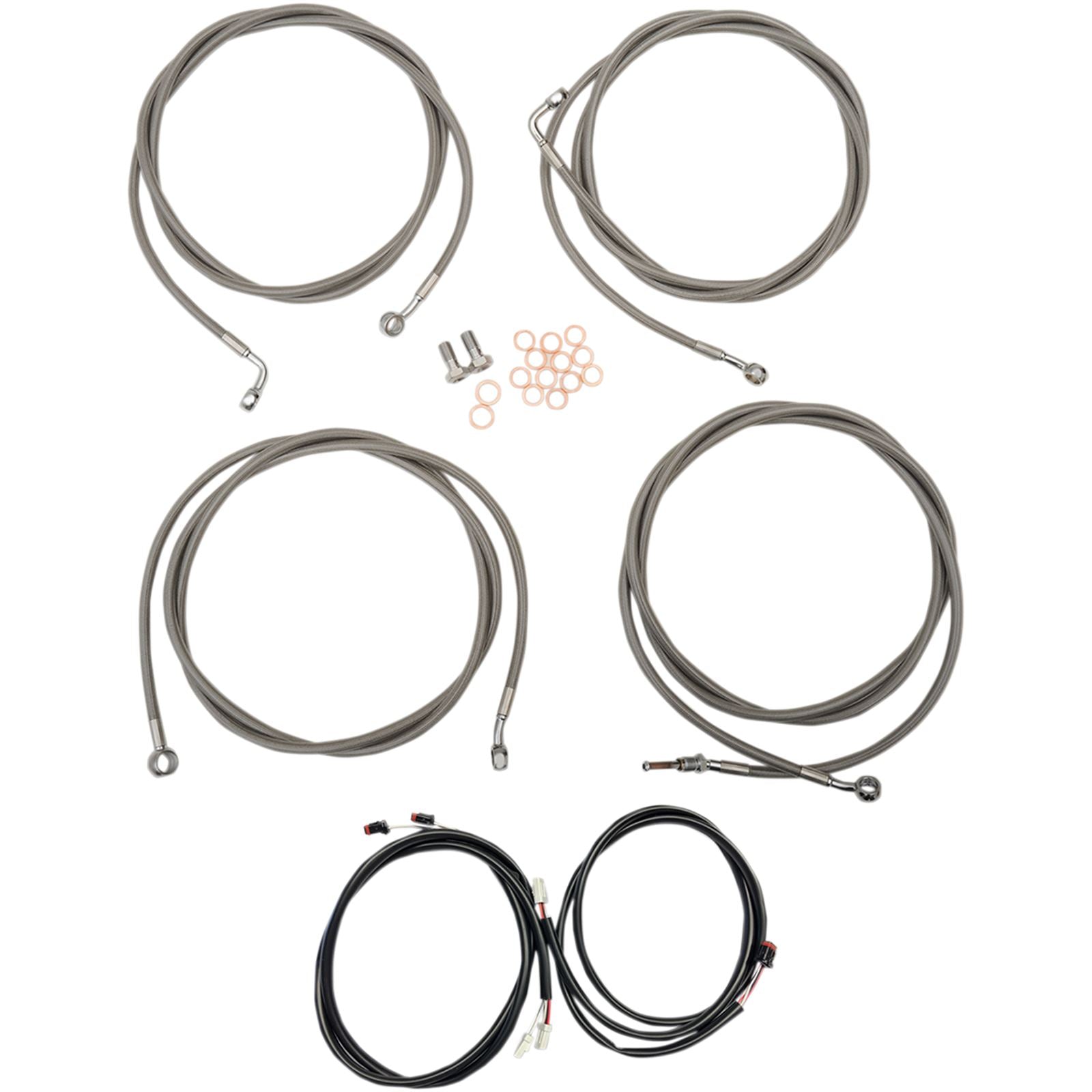 LA Choppers 19" Cable Kit for '17+ FL [MPN: LA-8054KT3-19]_416272