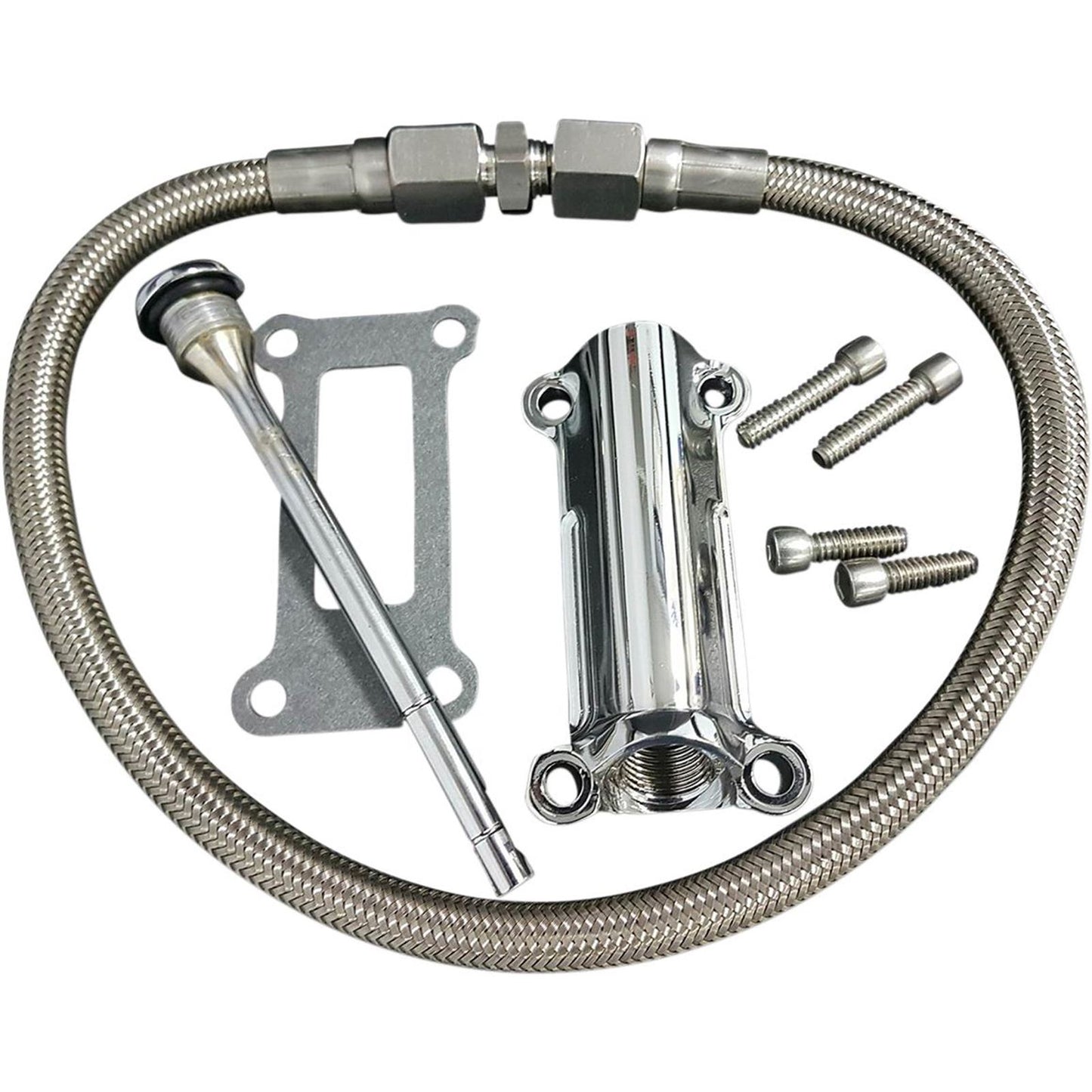 Drag Specialties Engine Oil Spout Kit - Chrome 0710-0254_276440