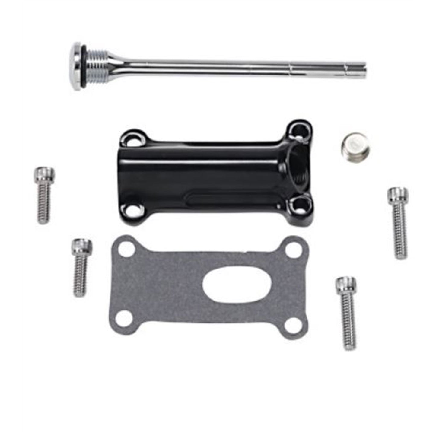 Drag Specialties Engine Oil Spout Kit - Black 0710-0257_713191