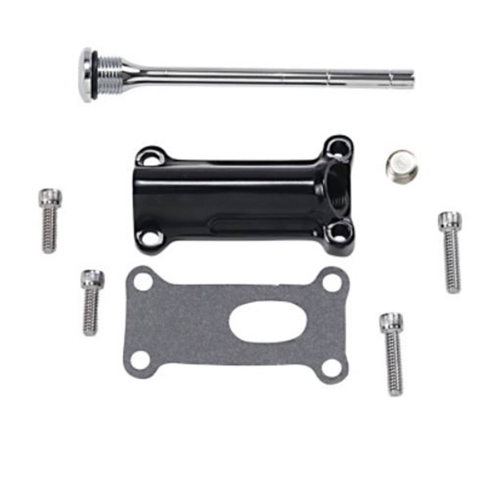 Drag Specialties Engine Oil Spout Kit - Black 0710-0257_713191