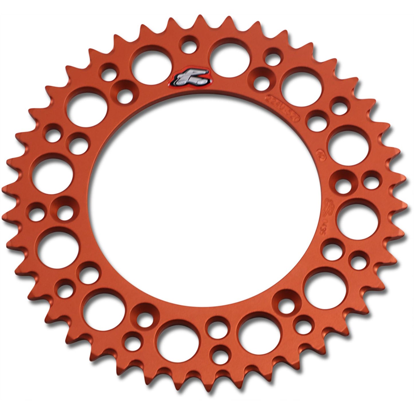 Renthal Rear Sprocket - 42-Tooth - Orange 224U-520-42GPOR_1041741