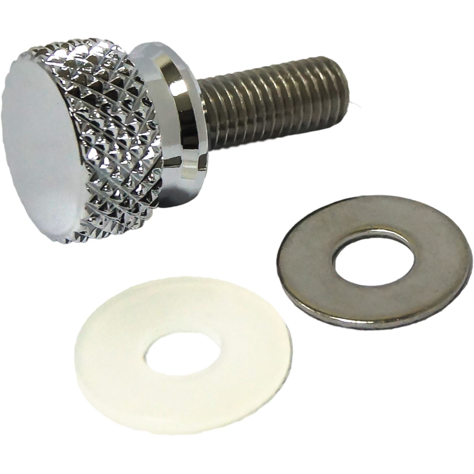 Harddrive Knurled Seat Knob 1/4-28 1/4-28 Stepped Chrome  05-319_276905