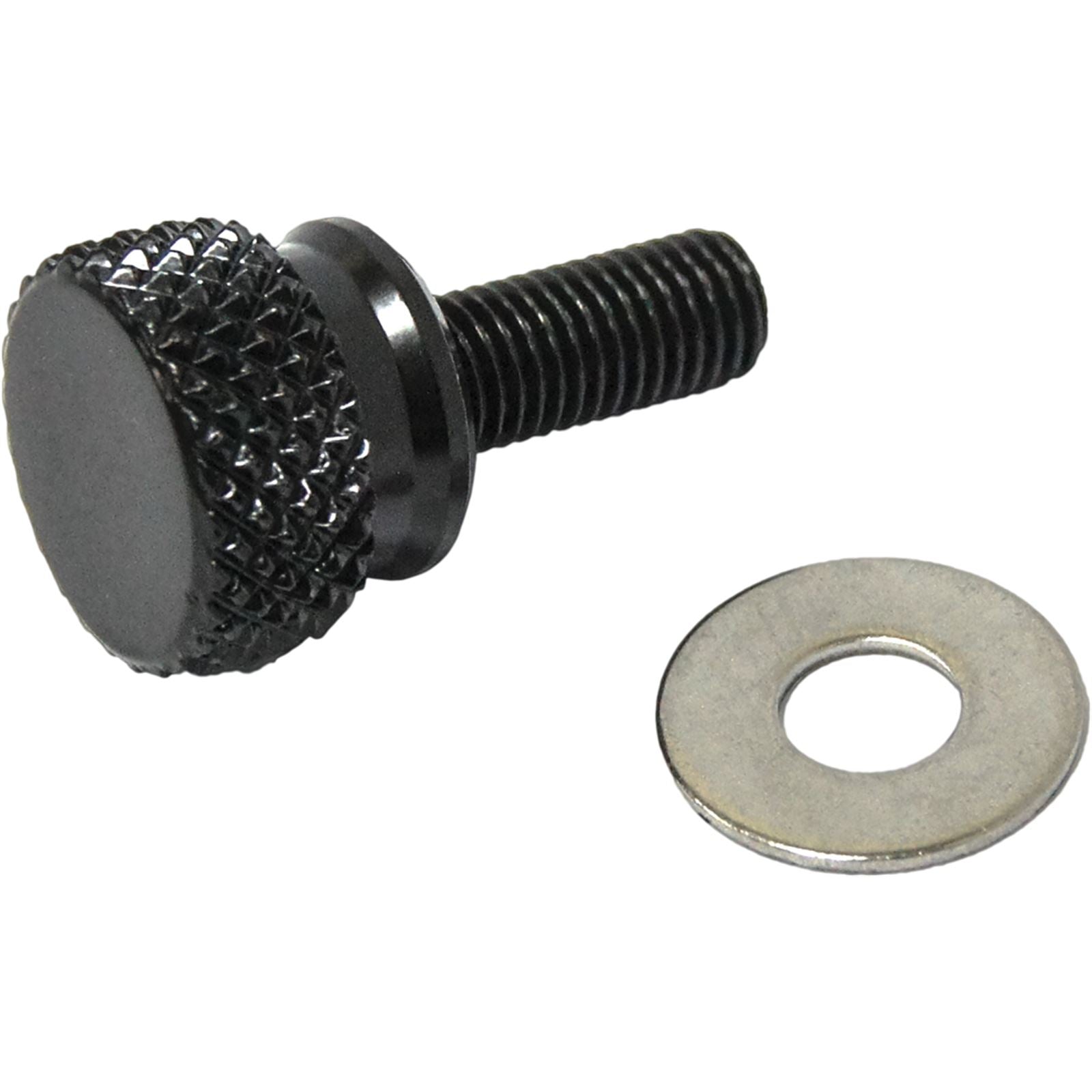 Harddrive Knurled Seat Knob 1/4-28 1/4-28 Stepped Black 05-319BK_276906
