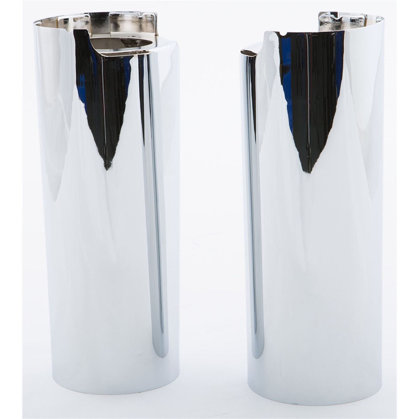 Harddrive Upper Fork Tube Covers Chrome  +2" 302605_276980