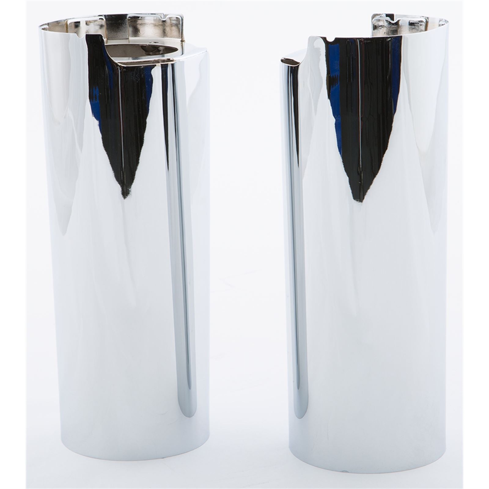 Harddrive Upper Fork Tube Covers Chrome  +2" 302605_276980