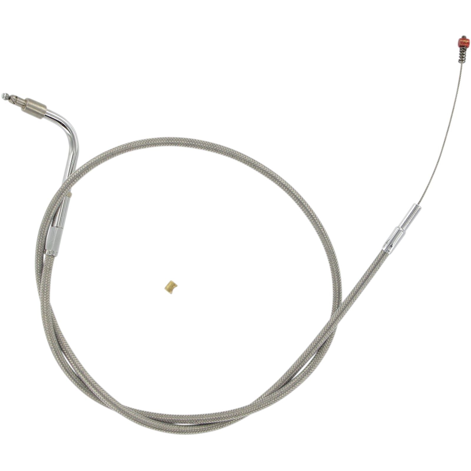 Barnett Performance Extended 3" Stainless Steel Idle Cable for '01 - '10 FXST/I [MPN: 102-30-40012-03]_348818