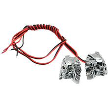 K&S LED License Plate Bolt - Chrome Skull 25-9140_405071