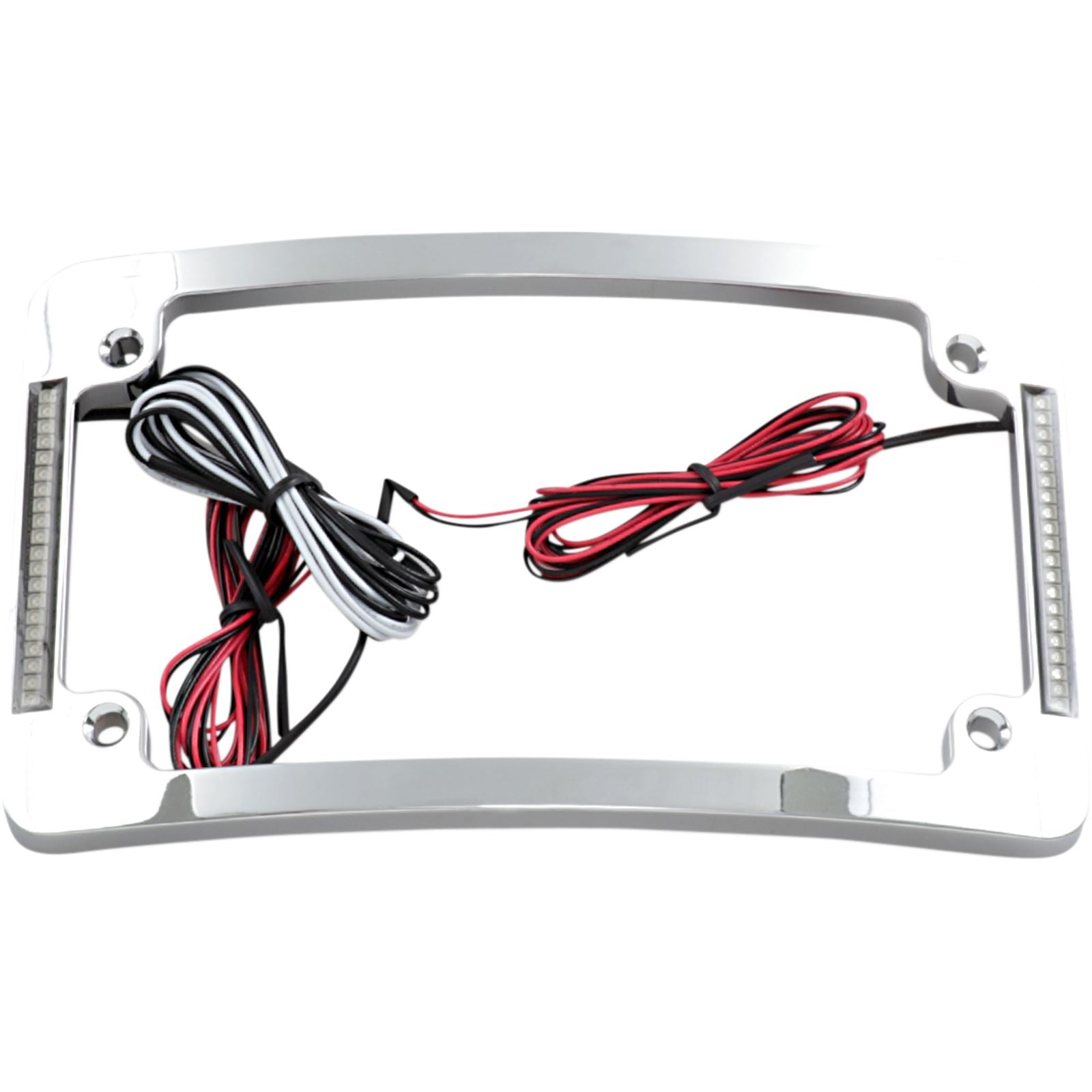Custom Dynamics Tri-Radius License Plate Frame with Flushmount LEDs - Chrome TF06-C_367576