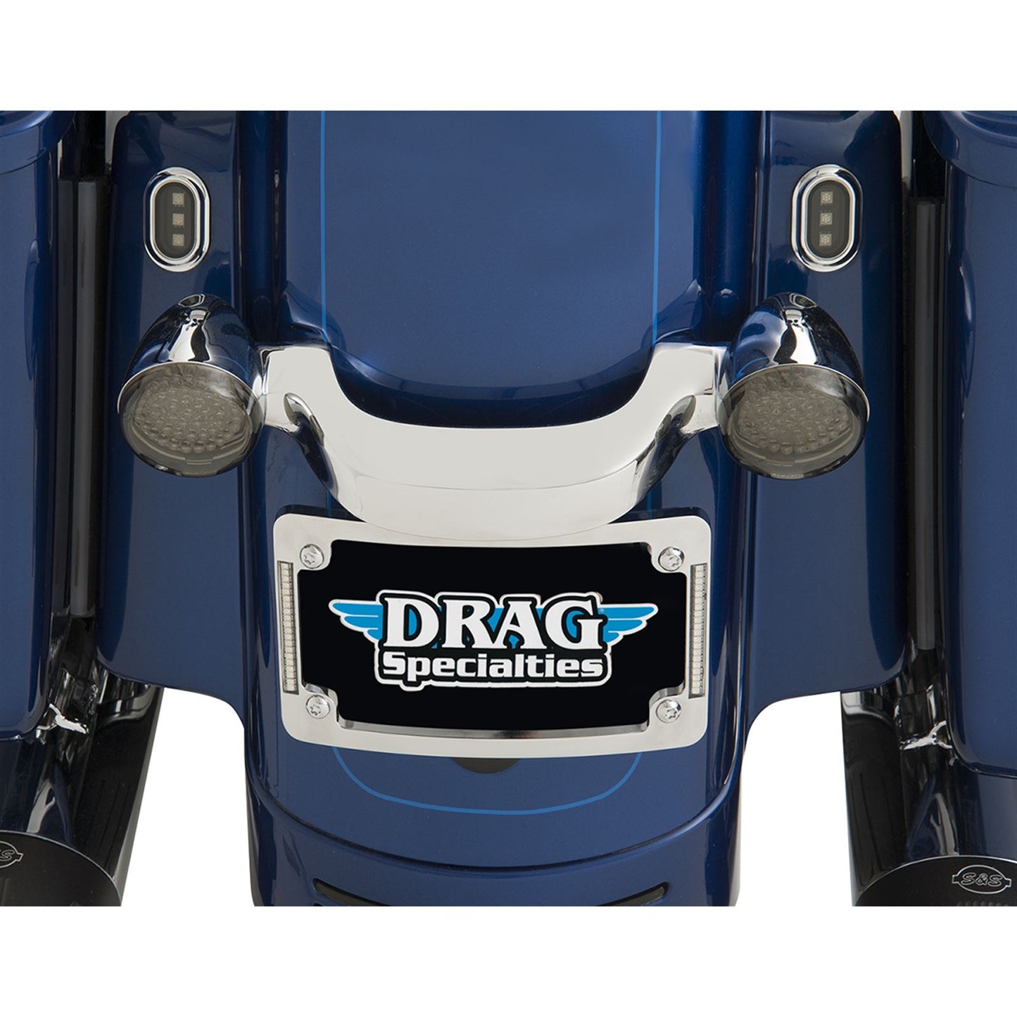 Custom Dynamics Tri-Radius License Plate Frame with Flushmount LEDs - Chrome TF06-C_367577