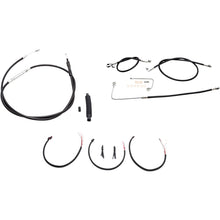 LA Choppers Black Vinyl Braided Cable/Brake Line Kit for 12-14" Ape Hangers [MPN: LA-8151KT2B-13B]_415711