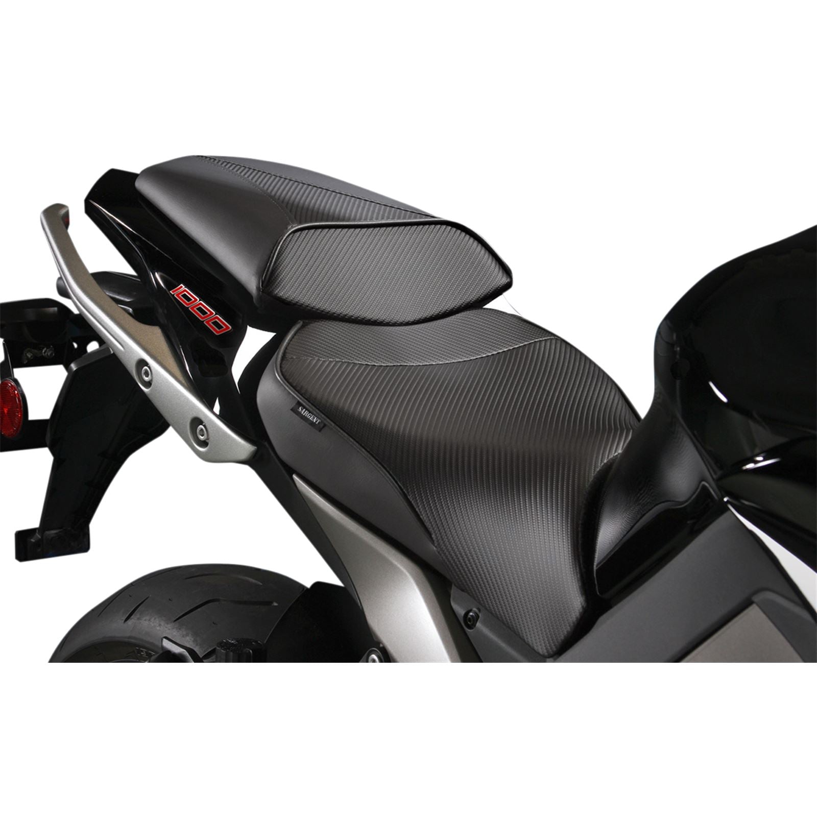 Sargent World Sport™ Seat - Carbon FX with Rear Seat Cover fits Kawasaki WSP-615N-19_470656