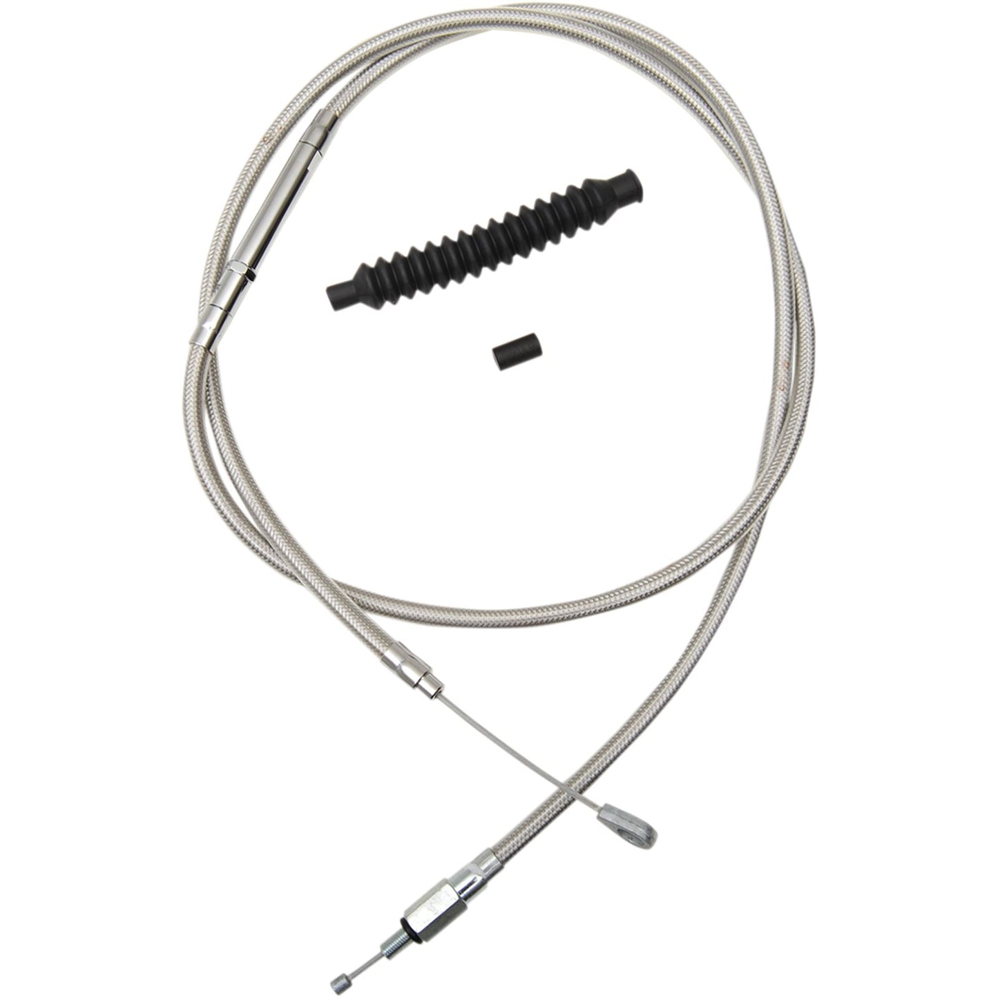 LA Choppers Stainless Steel Braided Clutch Cable For Mini Ape Hanger Handlebars [MPN: LA-8010C08]_415945