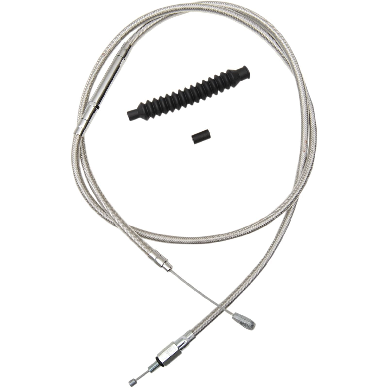 LA Choppers Stainless Steel Braided Clutch Cable For Mini Ape Hanger Handlebars [MPN: LA-8010C08]_415945