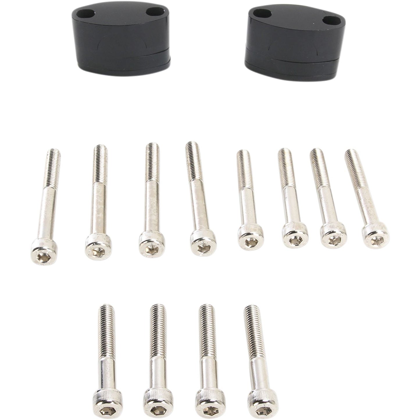 Emgo Black 1-1/8" Handlebar Riser Kit 23-09381_380987