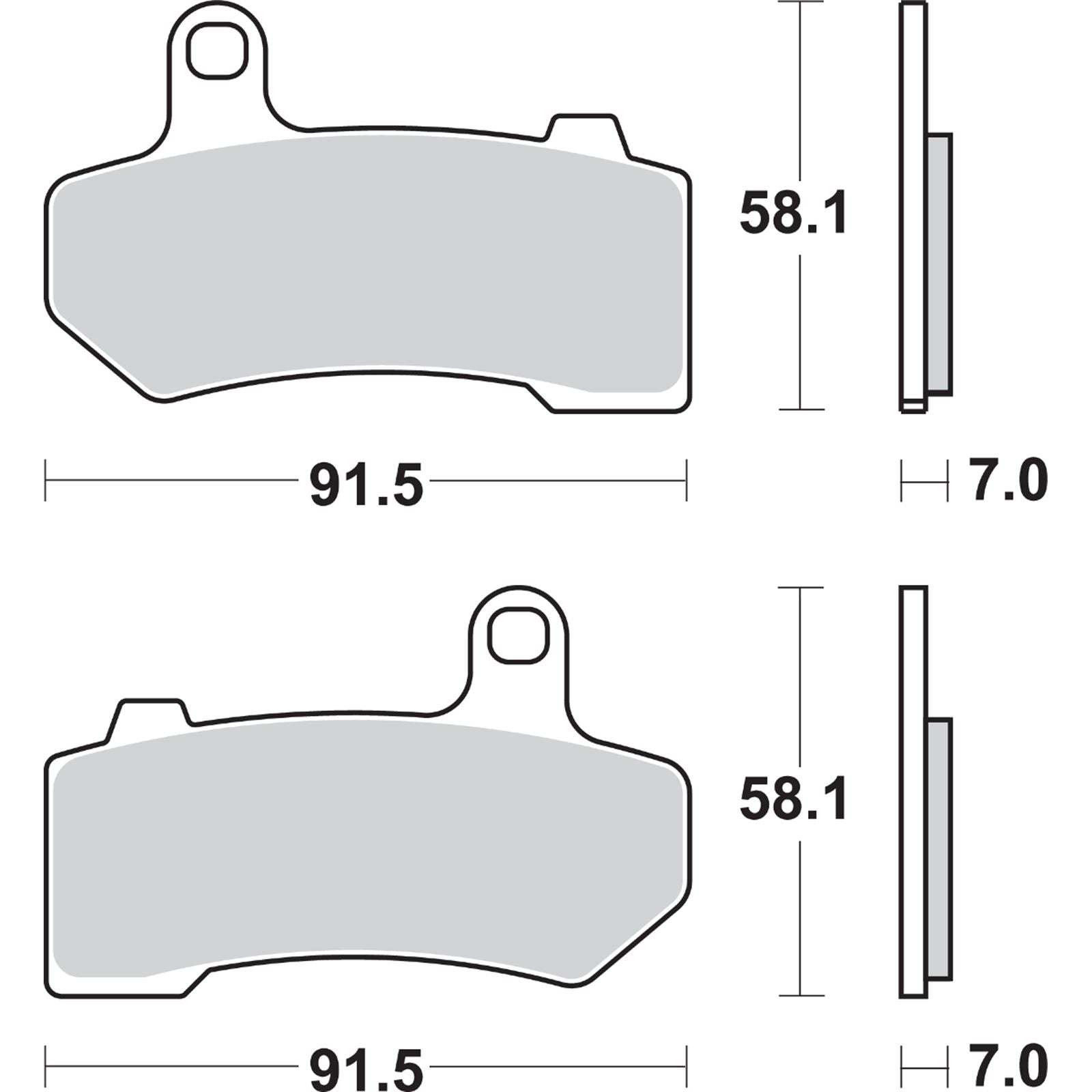 SBS Sintered Brake Pads for Harley-Davidson [MPN: 830H.HS]_471148