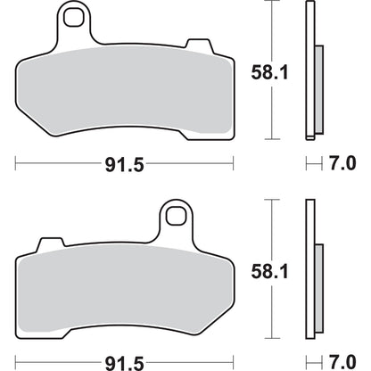SBS Sintered Brake Pads for Harley-Davidson [MPN: 830H.HS]_471148