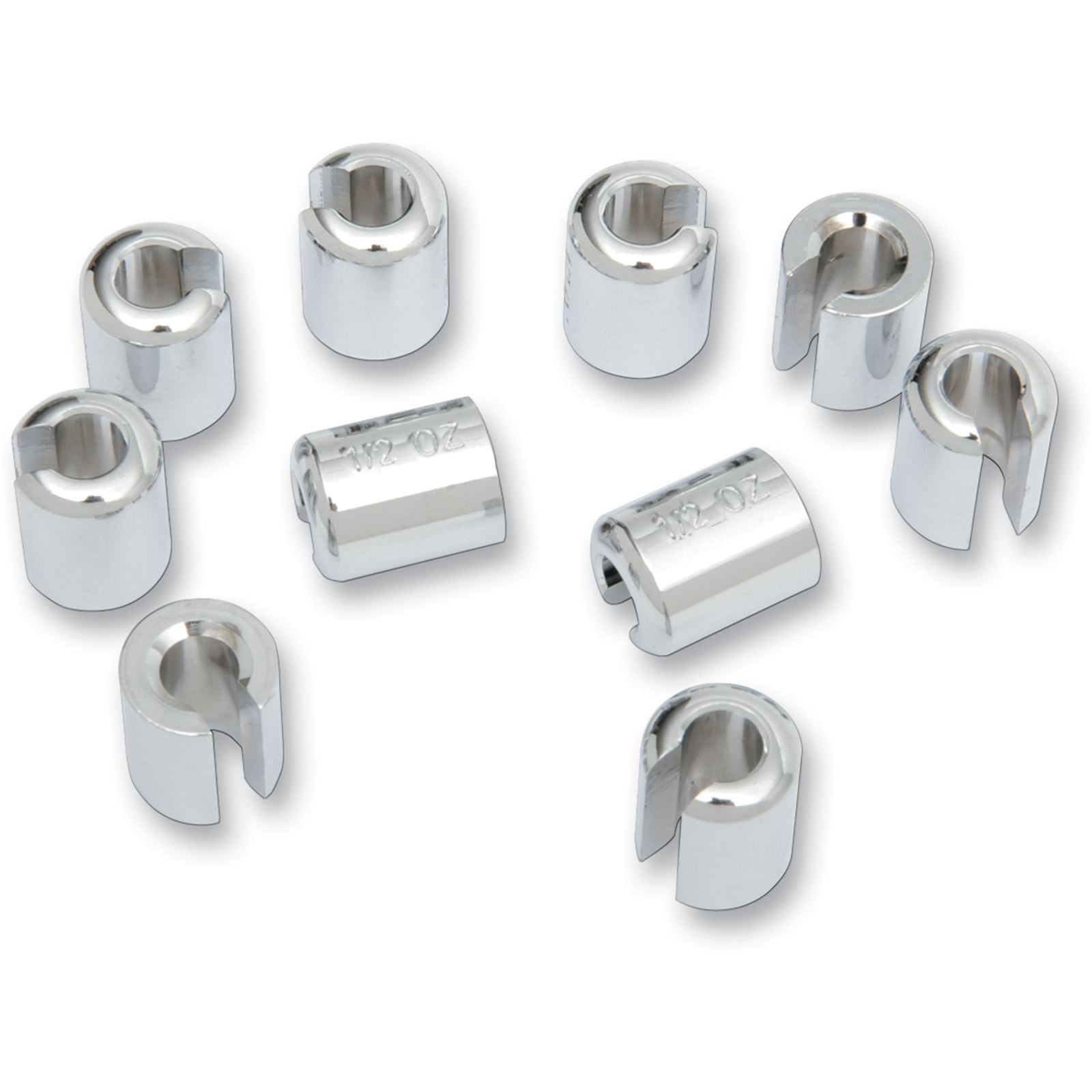 K&L Spoked Wheel Weights Chrome 1/2 oz - 10/Pack 32-7092_403572