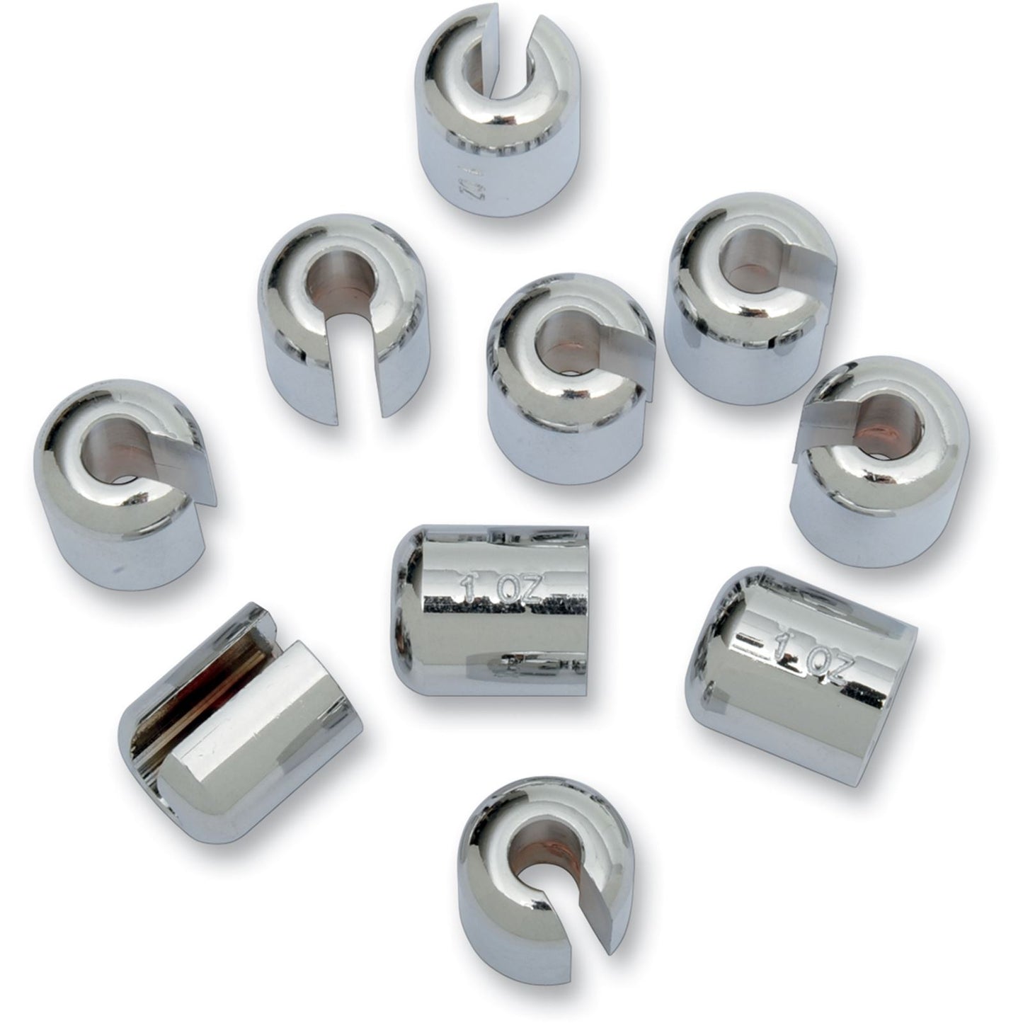 K&L Spoked Wheel Weights Chrome 3/4 oz - 10/Pack 32-7093_403575