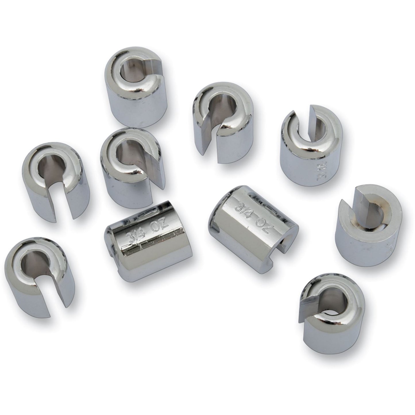 K&L Spoked Wheel Weights Chrome 1 oz - 10/Pack 32-7094_403576