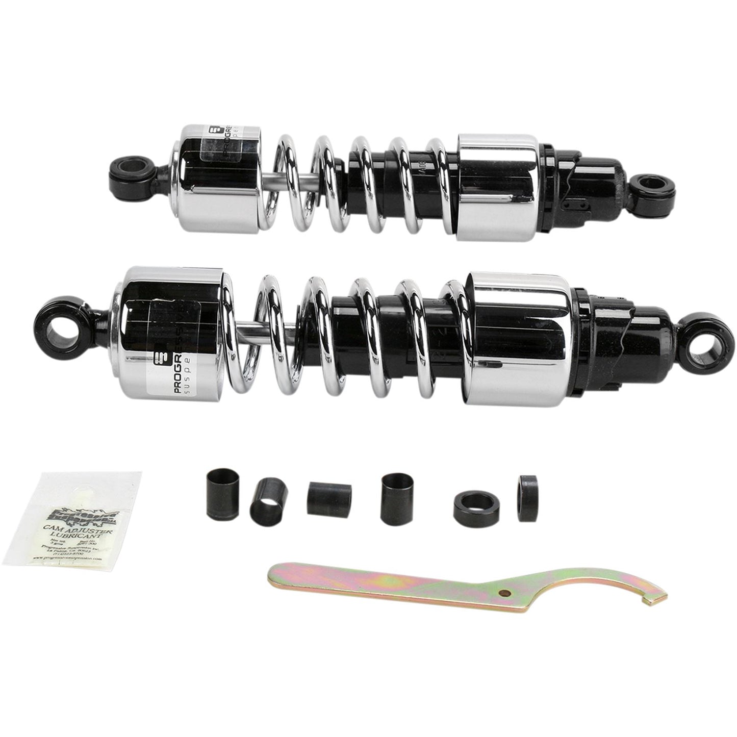 Progressive Suspension Shocks - 412 Series - Chrome - 12" - Heavy Duty 412-4234C_459070