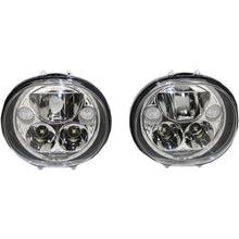 Custom Dynamics LED Headlight - 5-3/4" - Chrome - Pair CDTB-575OV-C_367230