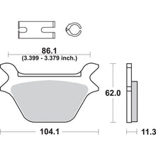 SBS Street Excel Brake Pads for Harley-Davidson [MPN: 669H.LS]_471139