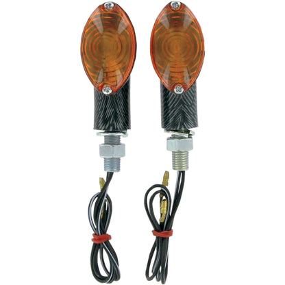 K&S Ultra Mini Marker Lights - Carbon/Amber 25-8360_405065