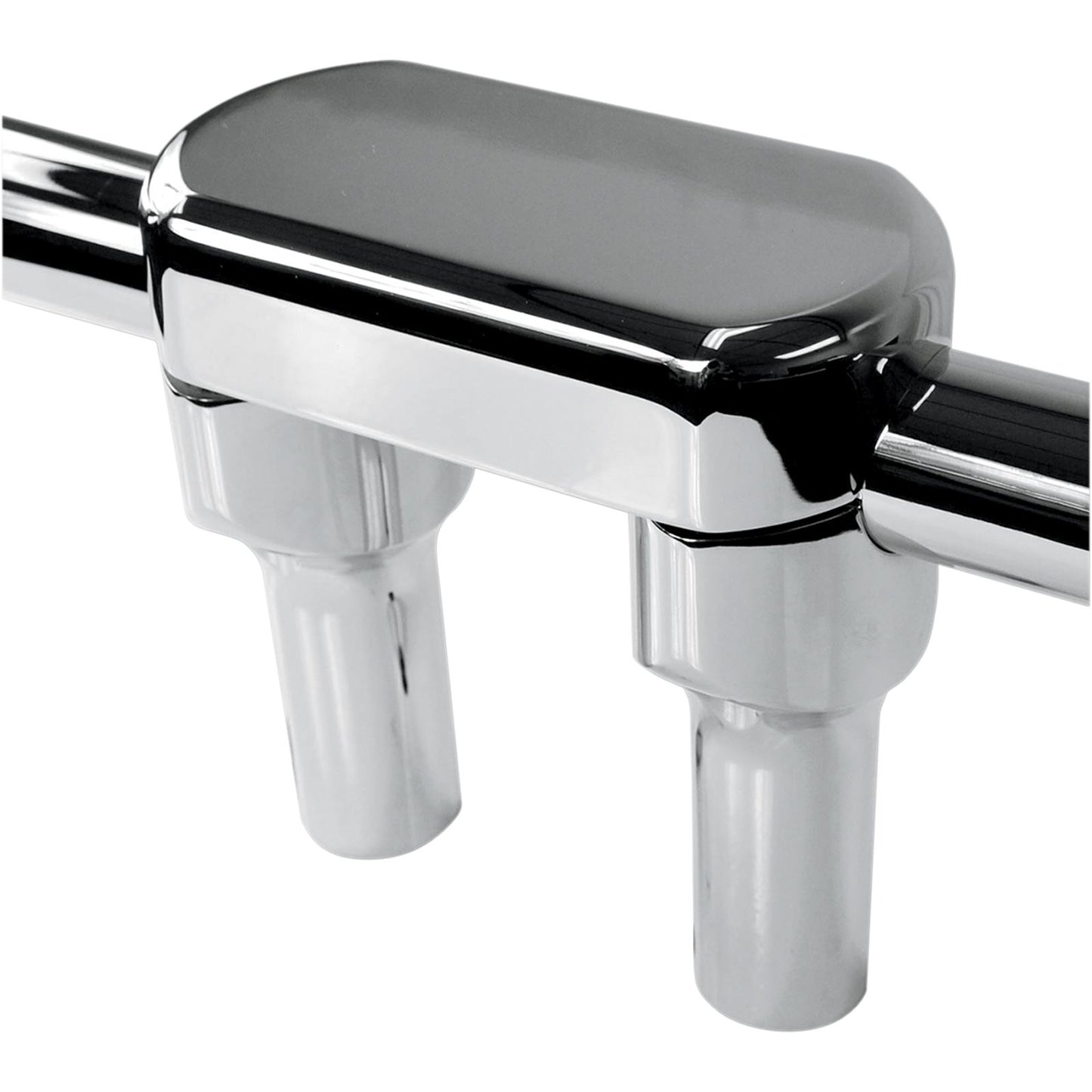 LA Choppers Chrome 4" Risers with  Solid Top [MPN: LA-7442-04]_414843
