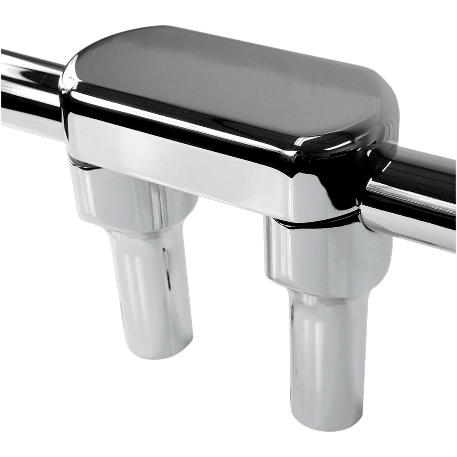 LA Choppers Chrome 4" Risers with  Solid Top [MPN: LA-7442-04]_414843
