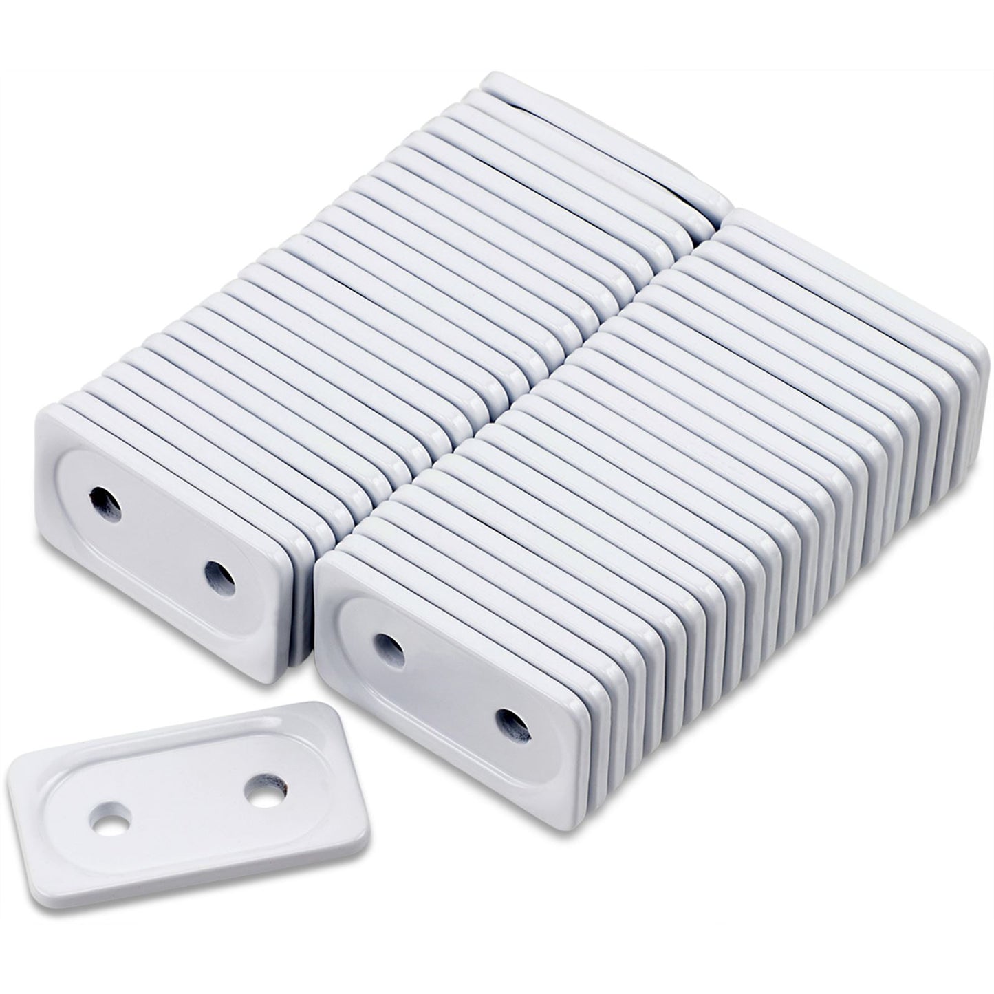 Woodys Support Plates - White - Double - 48/Pack ADG-3815-48_497382