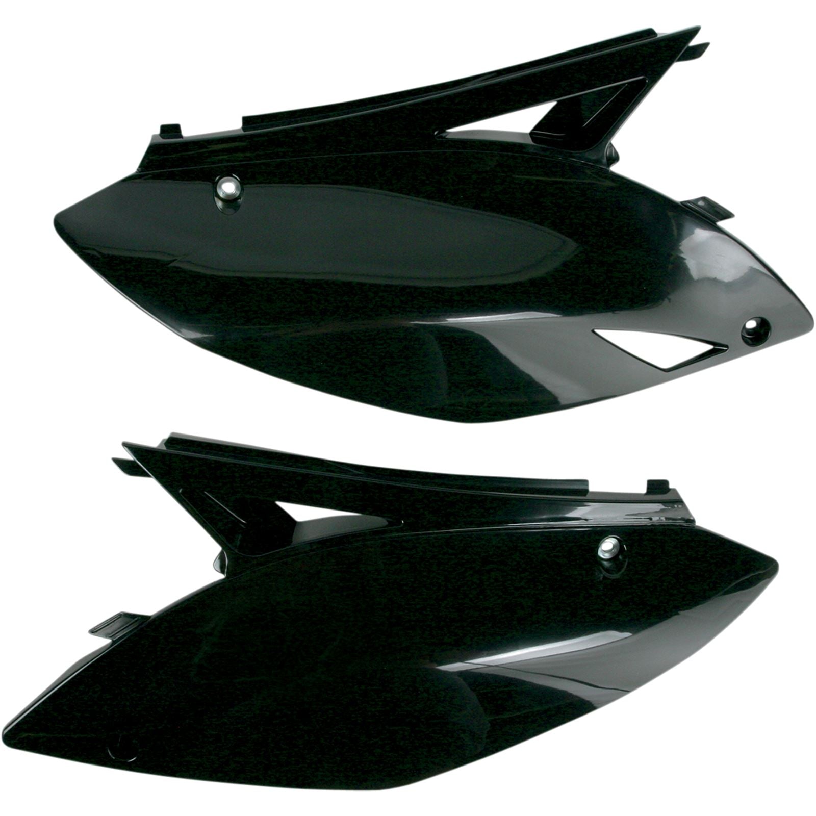 UFO Plastics Side Panels for Kawasaki KX 450 F - Black [MPN: KA04700-001]_486467