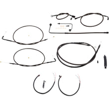 LA Choppers Midnight Cable Kit for 15" - 17" Ape Hanger Handlebars [MPN: LA-8151KT2A-16M]_415697