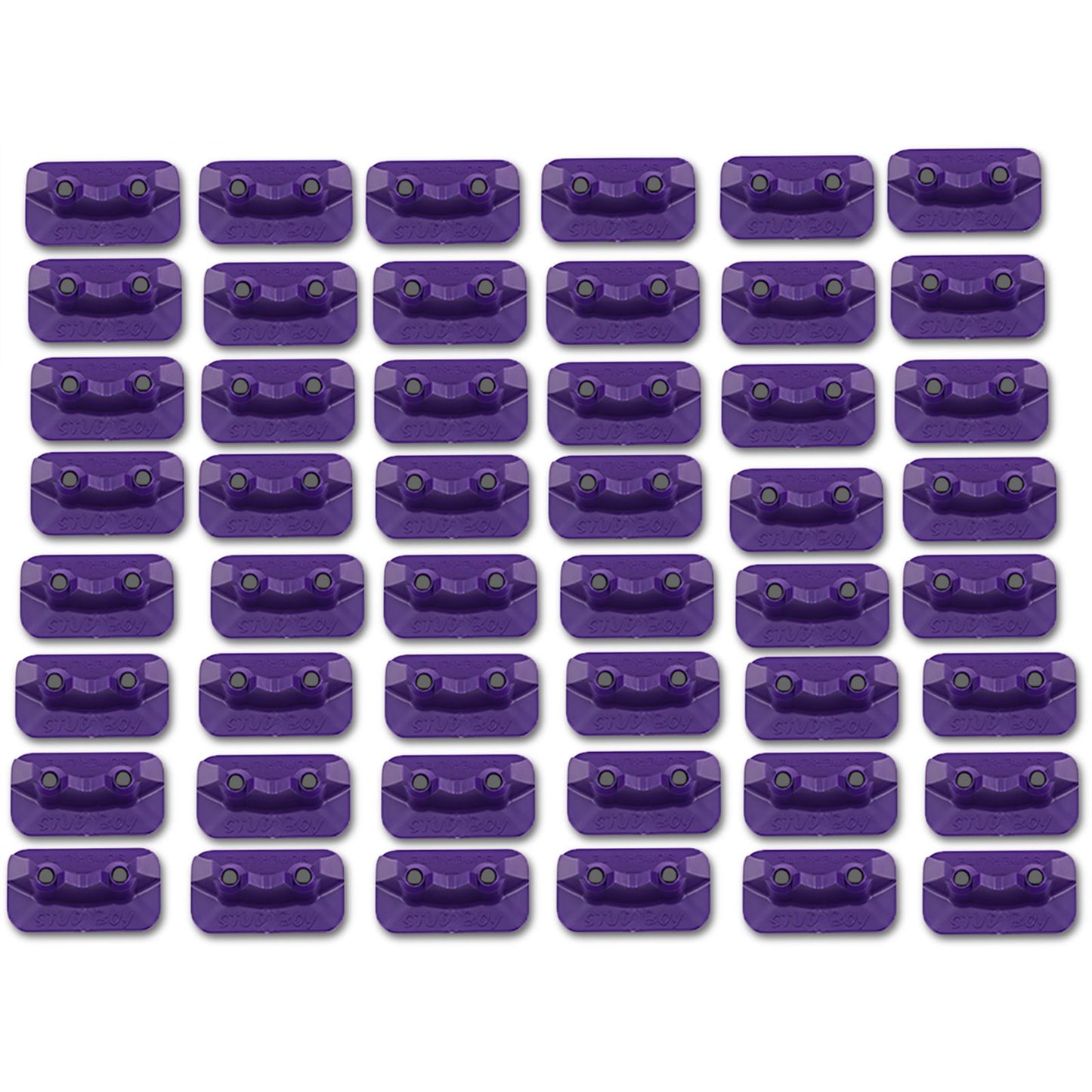 Stud Boy Double Backer Plates - Purple for 2-Ply - 48/Pack [MPN: 2522-P2-PUR]_476716