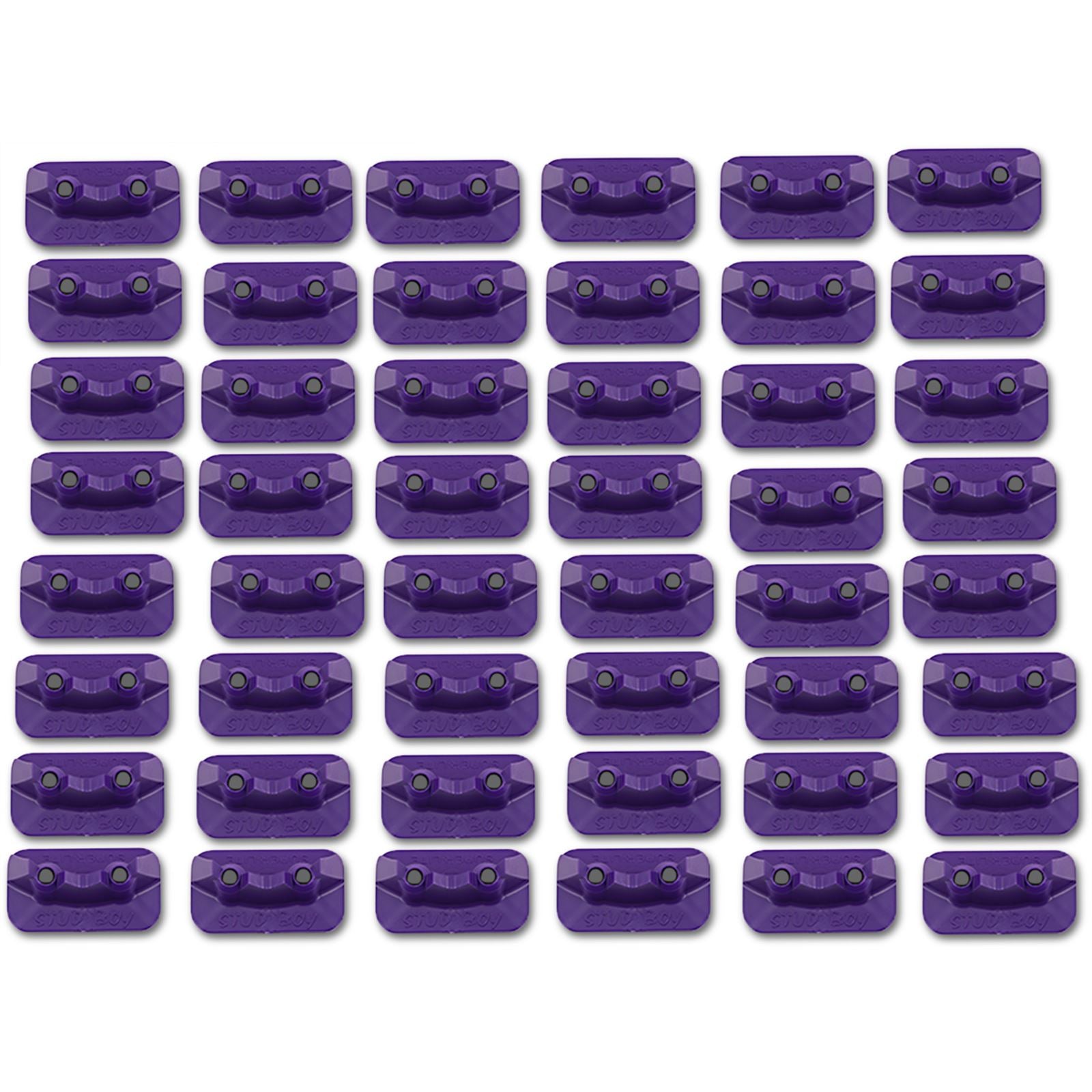 Stud Boy Double Backer Plates - Purple for 2-Ply - 48/Pack [MPN: 2522-P2-PUR]_476716