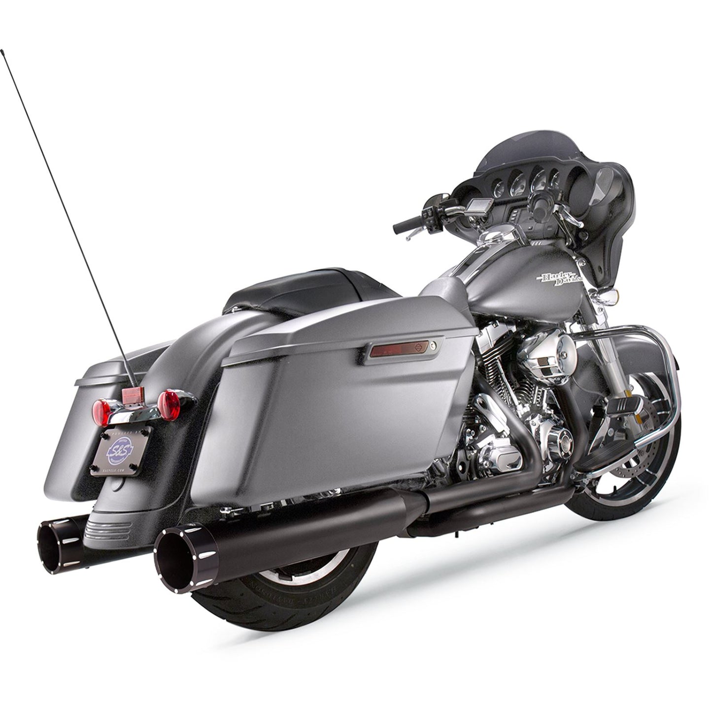 S&S Cycle Mufflers - Black - Black Tracer - M8 Touring '17-'19 550-0670_470027
