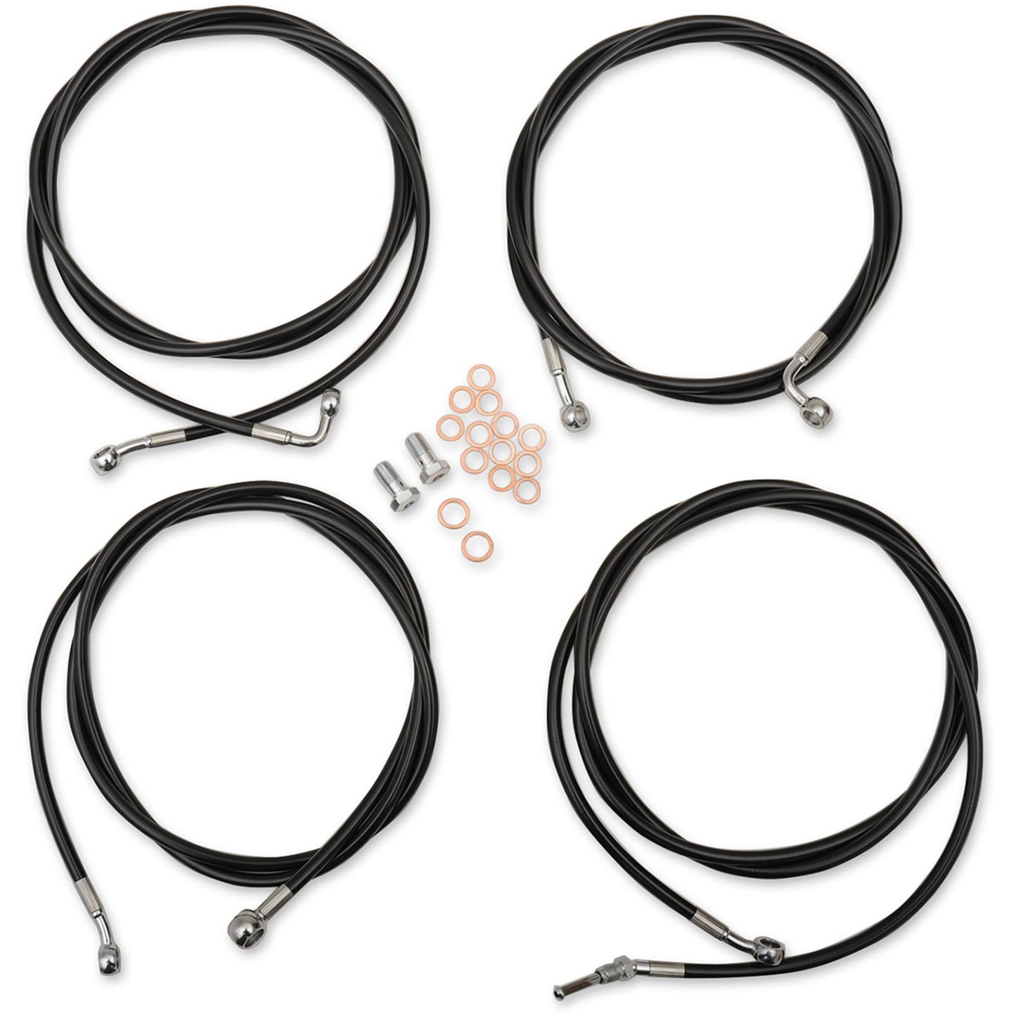 LA Choppers Black 18" - 20" Cable Kit for '17 - '19 FL [MPN: LA-8054KT-19B]_415777