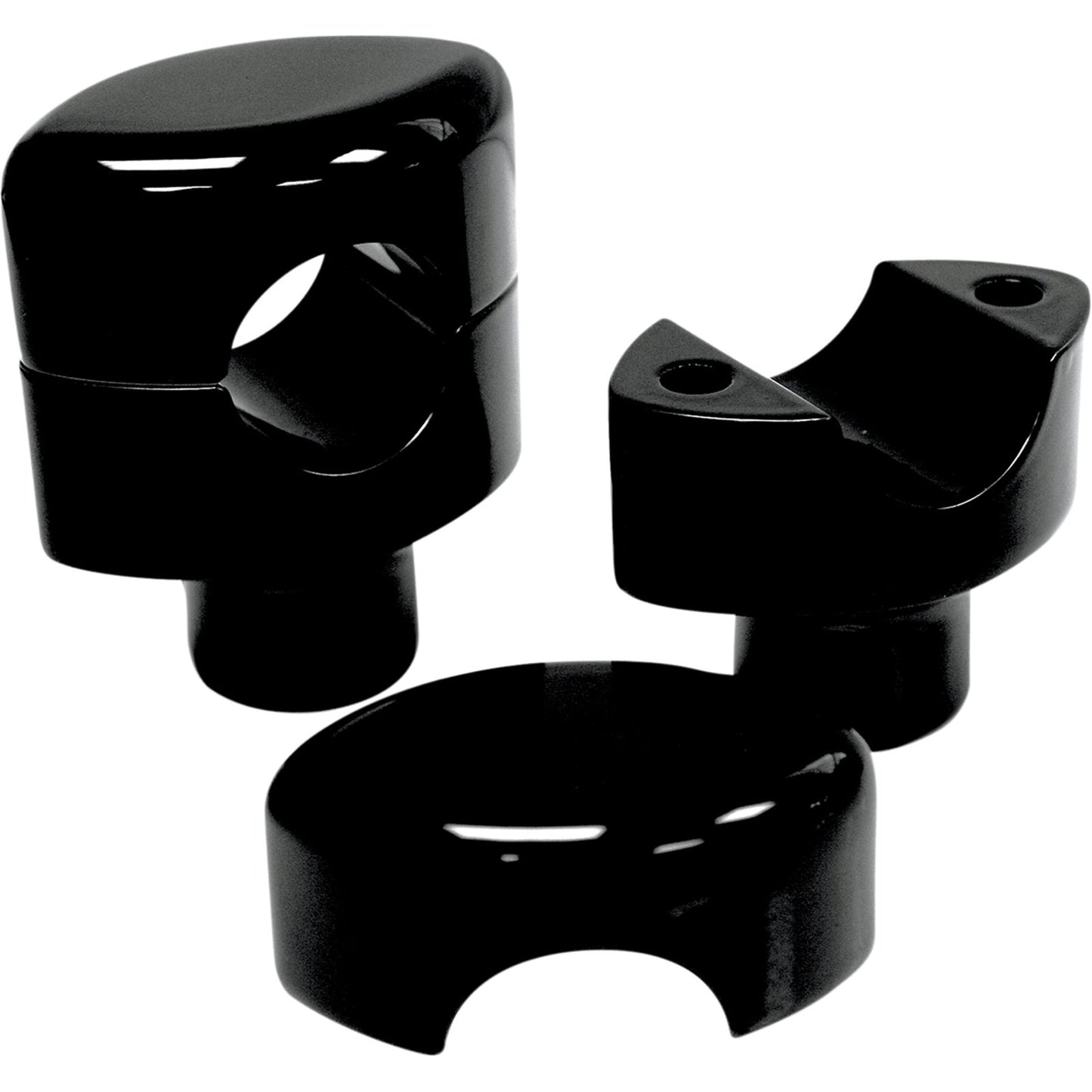 LA Choppers 1-1/2" Black Hefty Smooth Riser [MPN: LA-7406-01B]_414805