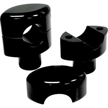 LA Choppers Risers - Smooth - 1-1/2" - Black [MPN: LA-7402-01B]_414786
