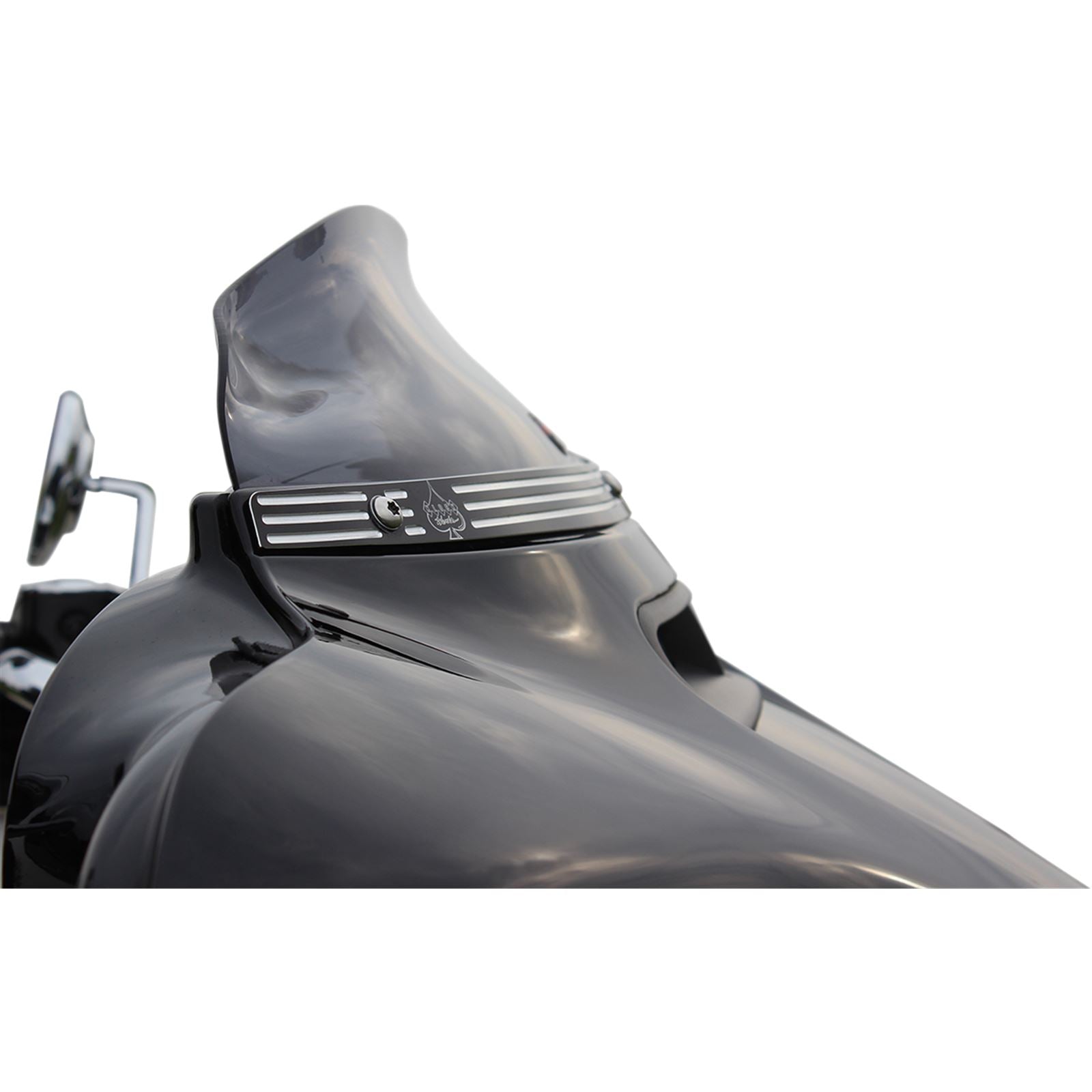 Klock Werks Windshield - 4" - Dark Smoke - FLH '14+ [MPN: KW05-01-0405]_409701
