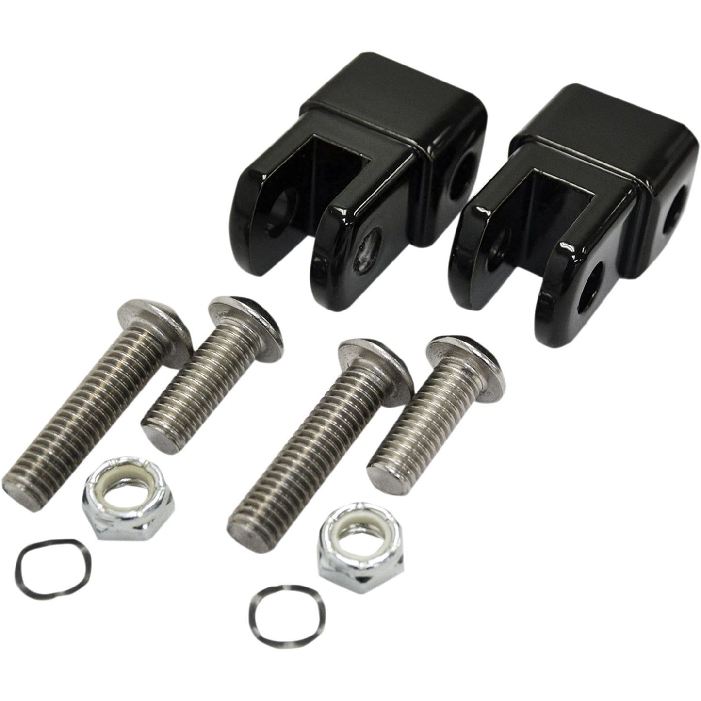 LA Choppers Male Footpeg Adapters - Black [MPN: LA-7202-01B]_416445