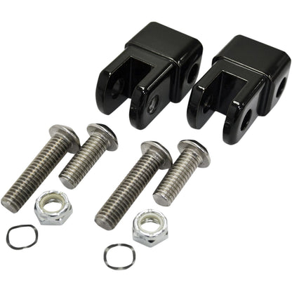 LA Choppers Male Footpeg Adapters - Black [MPN: LA-7202-01B]_416445