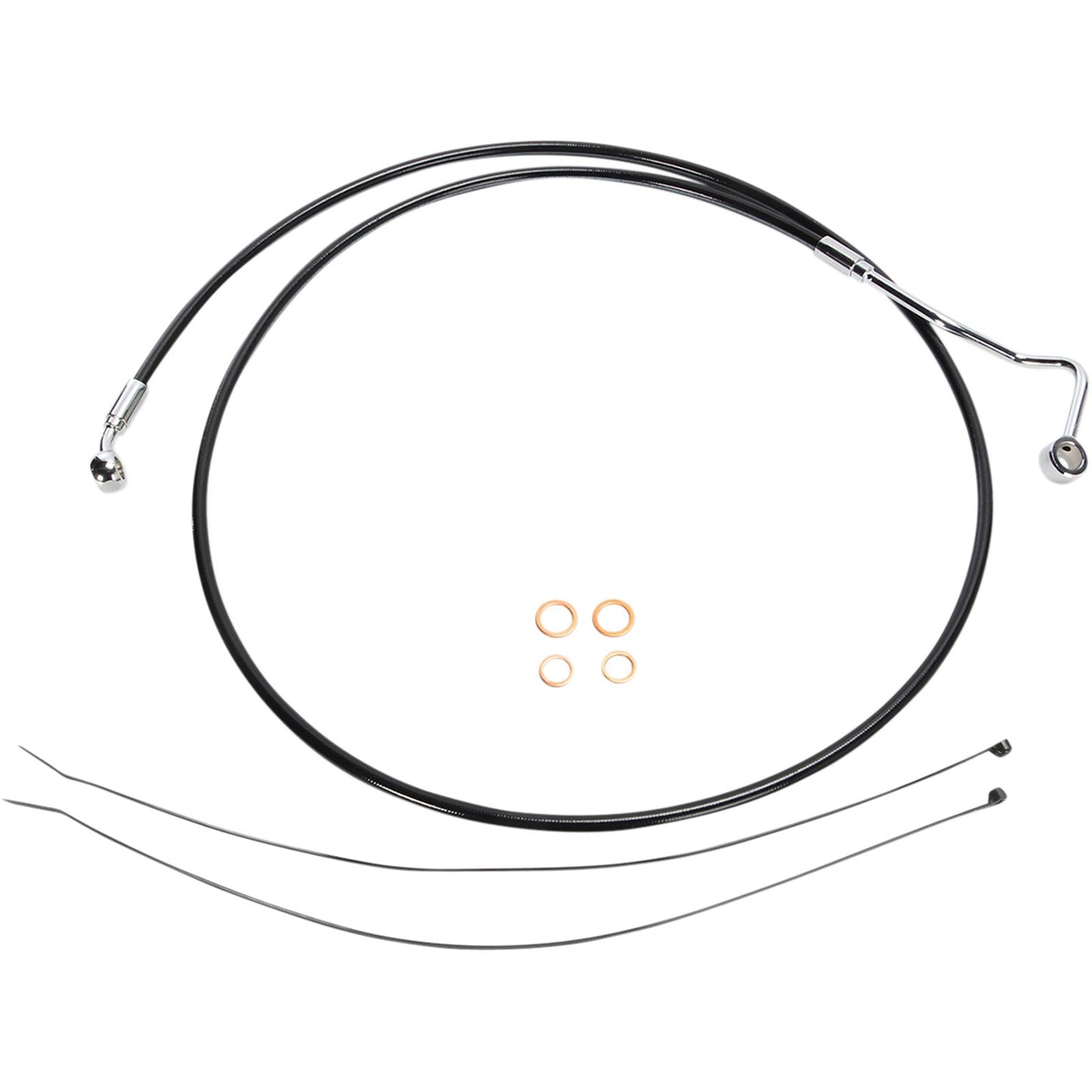 Magnum XR Upper Brake Line - 68" - Black/Chrome Fittings [MPN: SBC1401-68]_422687