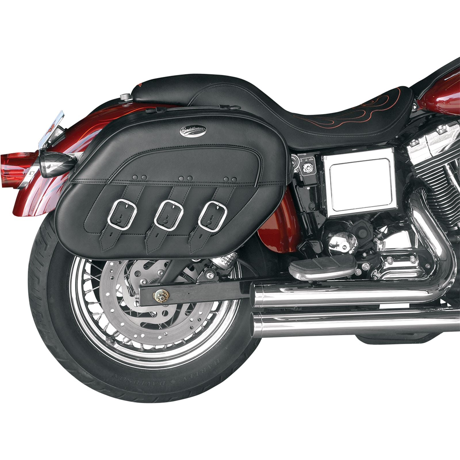 Saddlemen Drifter Rigid Slant Saddlebag - Black 3501-0232_550556
