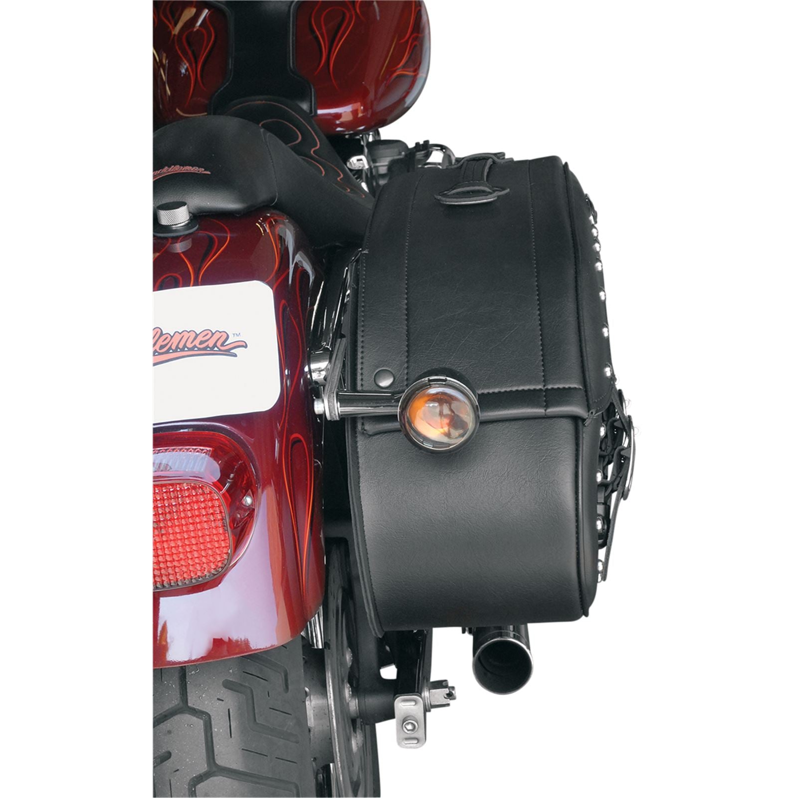 Saddlemen Drifter Rigid Slant Saddlebag - Black 3501-0232_550558