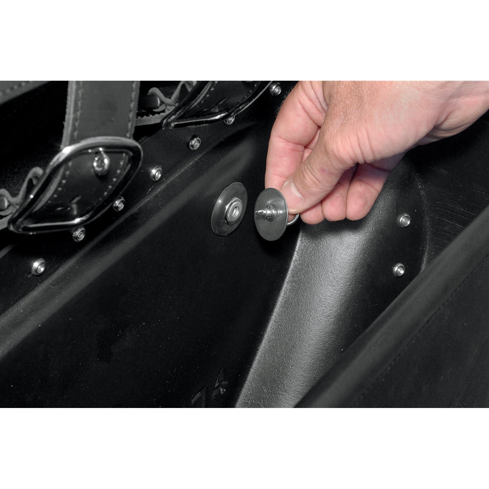 Saddlemen Drifter Rigid Slant Saddlebag - Black 3501-0232_550559